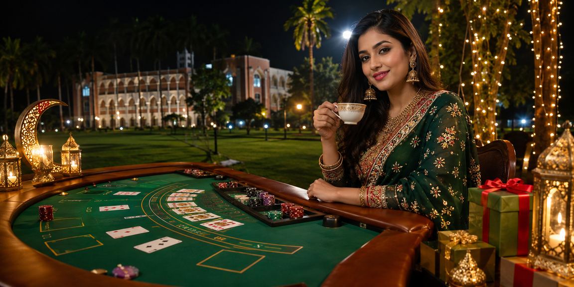 ময়মনসিংহে ঈদ উৎসবে ব্যাকারেট গেম উপভোগের দৃশ্য
